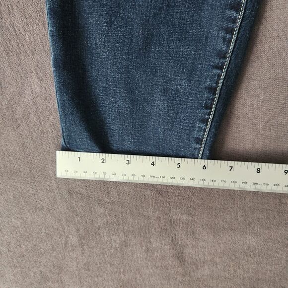 H+H by Harmony & Havoc Womens Jeans Size 14P Blue Denim Large Stitch - Picture 6 of 9
